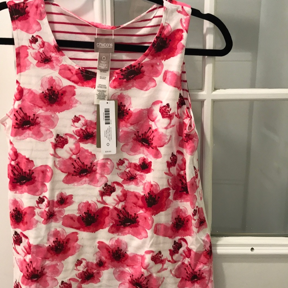 Chico’s Reversible Print Tank Top Size 0